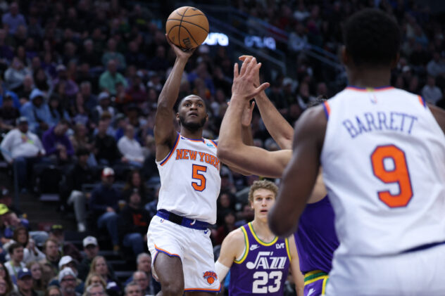Immanuel Quickley not concerned by limited minutes in Knicks return