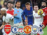 BIG SIX FIXTURES: Man City and Chelsea will do battle in their season opener and Arne Slot is handed a feisty clash with Man United early on... but Tottenham have just TWO big match-ups before late November
