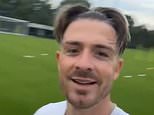 Jack Grealish posts a video of himself back on the training pitch during England's dire goalless draw with Slovenia - after being axed from Gareth Southgate's Euro 2024 squad