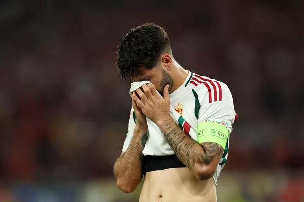 Liverpool star Dominik Szoboszlai left in tears after horrific injury to teammate at Euro 2024