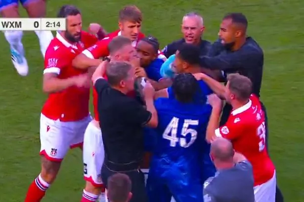 Chelsea and Wrexham players fight two minutes into friendly as manager forced to step in