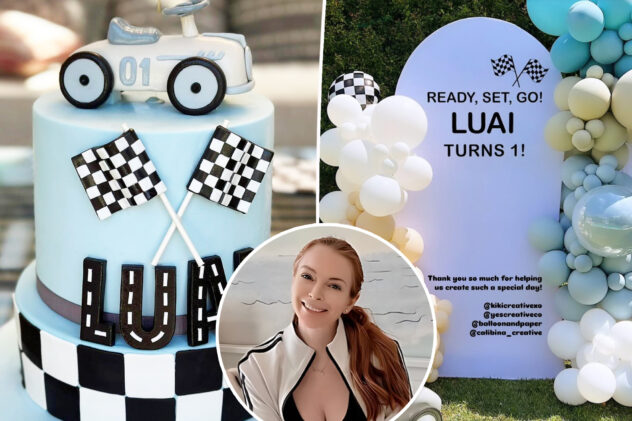 Inside Lindsay Lohan’s son Luai’s race car-themed 1st birthday party