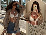 Jack Grealish's 'rumoured fling' Emma Milton flaunts her jaw-dropping figure in a skimpy bikini top and shorts for sun-soaked snaps ahead of 'Love Island debut as latest bombshell'