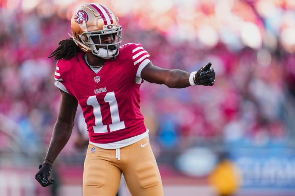Star WR Aiyuk 'for sure' wants to stay with 49ers