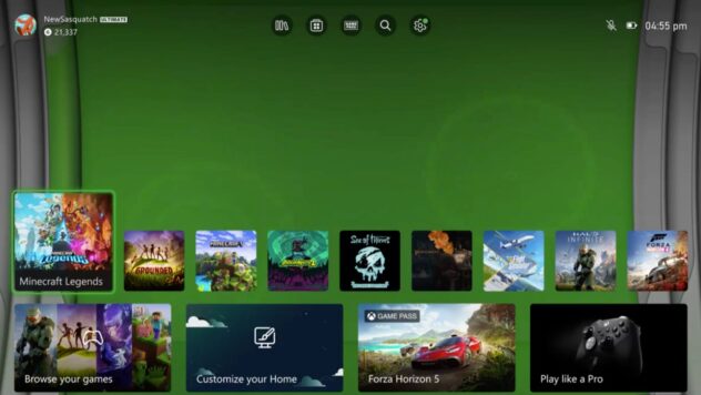 There's now an official Xbox 360 Blades dynamic background for Series X/S