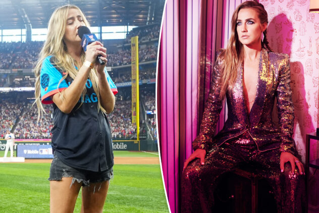 Who is Ingrid Andress? Meet the country singer who botched national anthem at MLB Home Run Derby